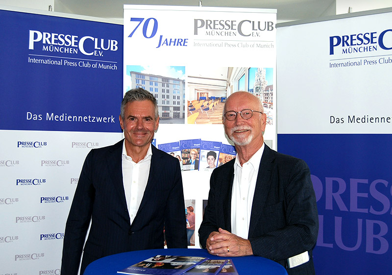PresseClub-Gespräch mit ZEIT-Geschäftsführer Dr. Rainer Esser. Foto: Jörn Dreuw.