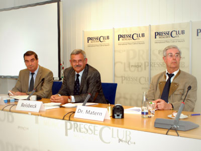 Dr. Ulrich Probst, Franz Reisbeck, Dr. Norbert Matern (von links)